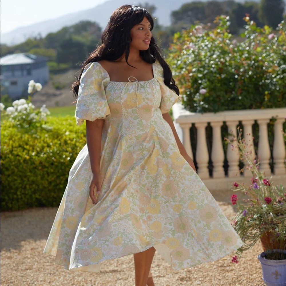 NWT Selkie Citrus Trip Day Dress Size M
